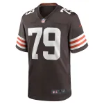 Men's Cleveland Browns Dawand Jones Nike Brown Team Game Jersey