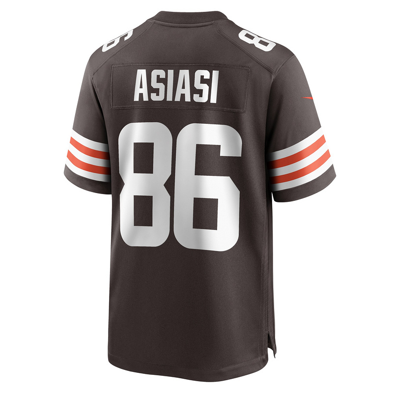 Men's Cleveland Browns Devin Asiasi Nike Brown Game Jersey