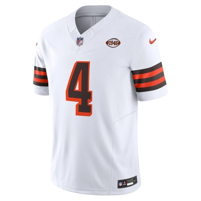 Men's Cleveland Browns Deshaun Watson Nike White Vapor F.U.S.E. Limited Jersey 01