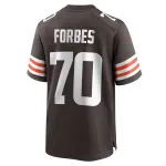 Men's Cleveland Browns Drew Forbes Nike Brown Team Game Jersey