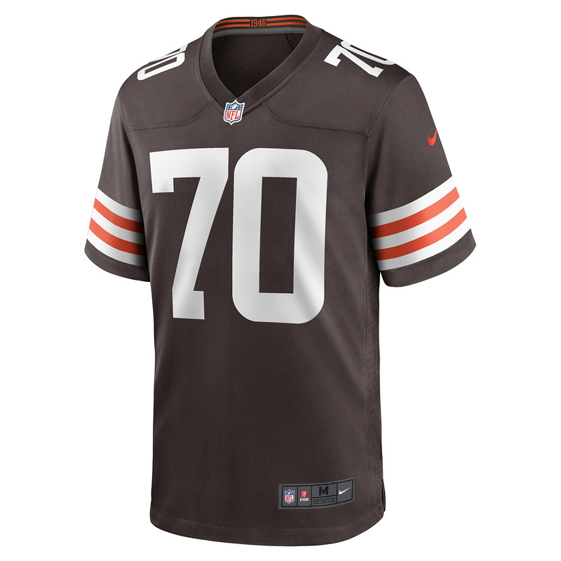 Men's Cleveland Browns Drew Forbes Nike Brown Team Game Jersey