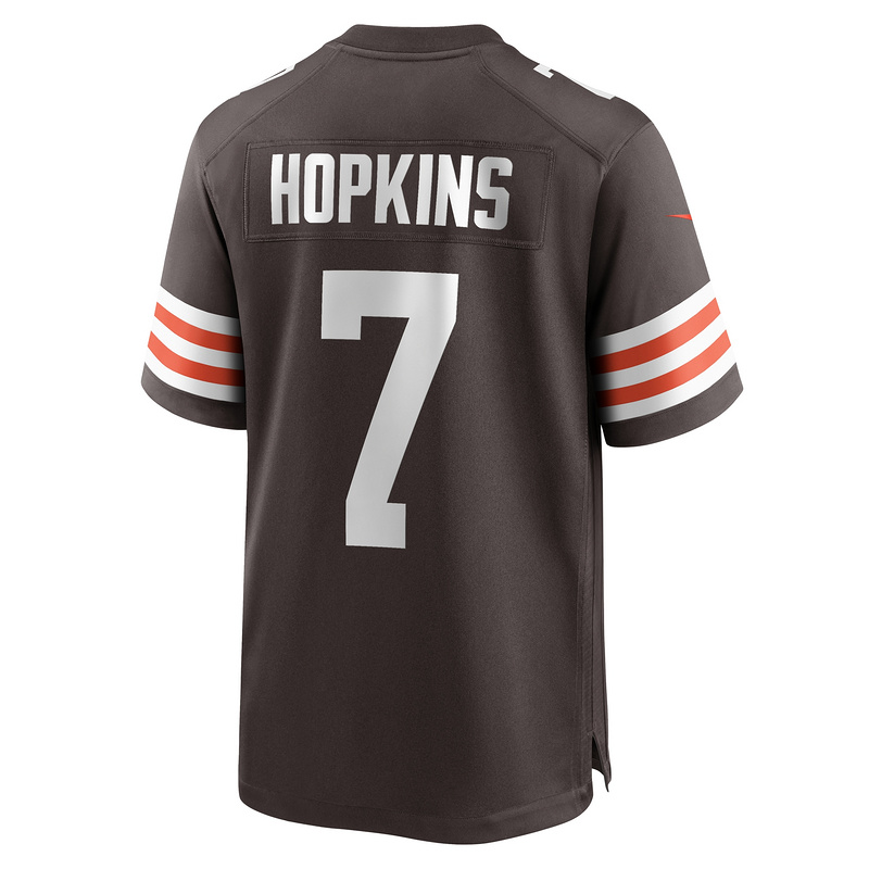 Men's Cleveland Browns Dustin Hopkins Nike Brown Team Game Jersey