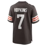 Men's Cleveland Browns Dustin Hopkins Nike Brown Team Game Jersey
