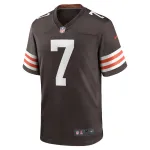 Men's Cleveland Browns Dustin Hopkins Nike Brown Team Game Jersey