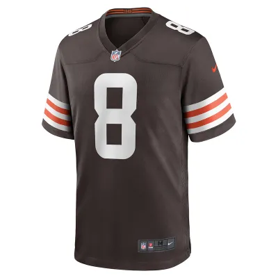 Men's Cleveland Browns Elijah Moore Nike Brown Game Jersey 01