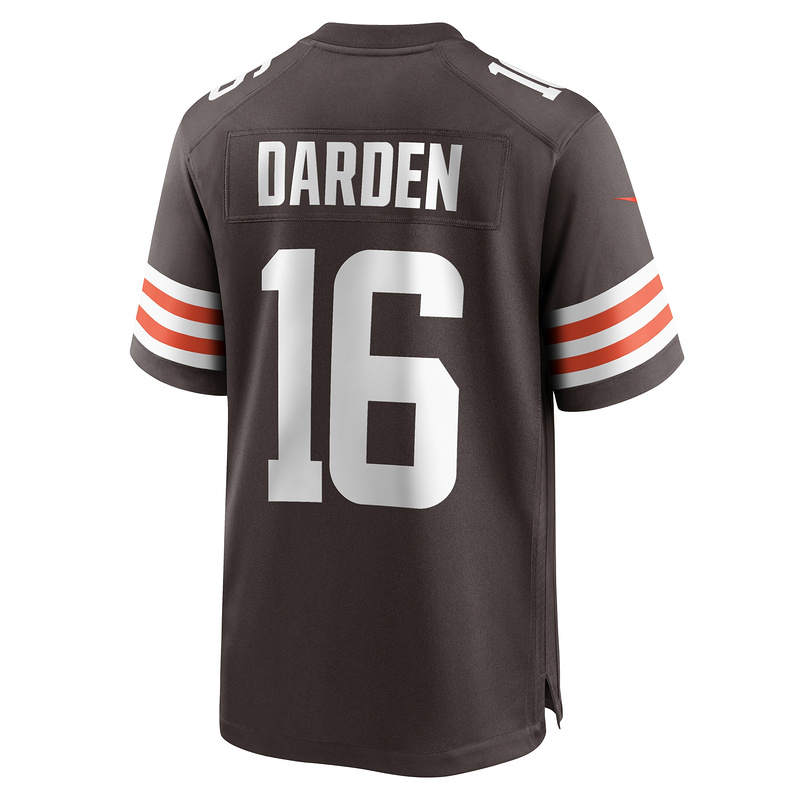 Men's Cleveland Browns Jaelon Darden Nike Brown Team Game Jersey