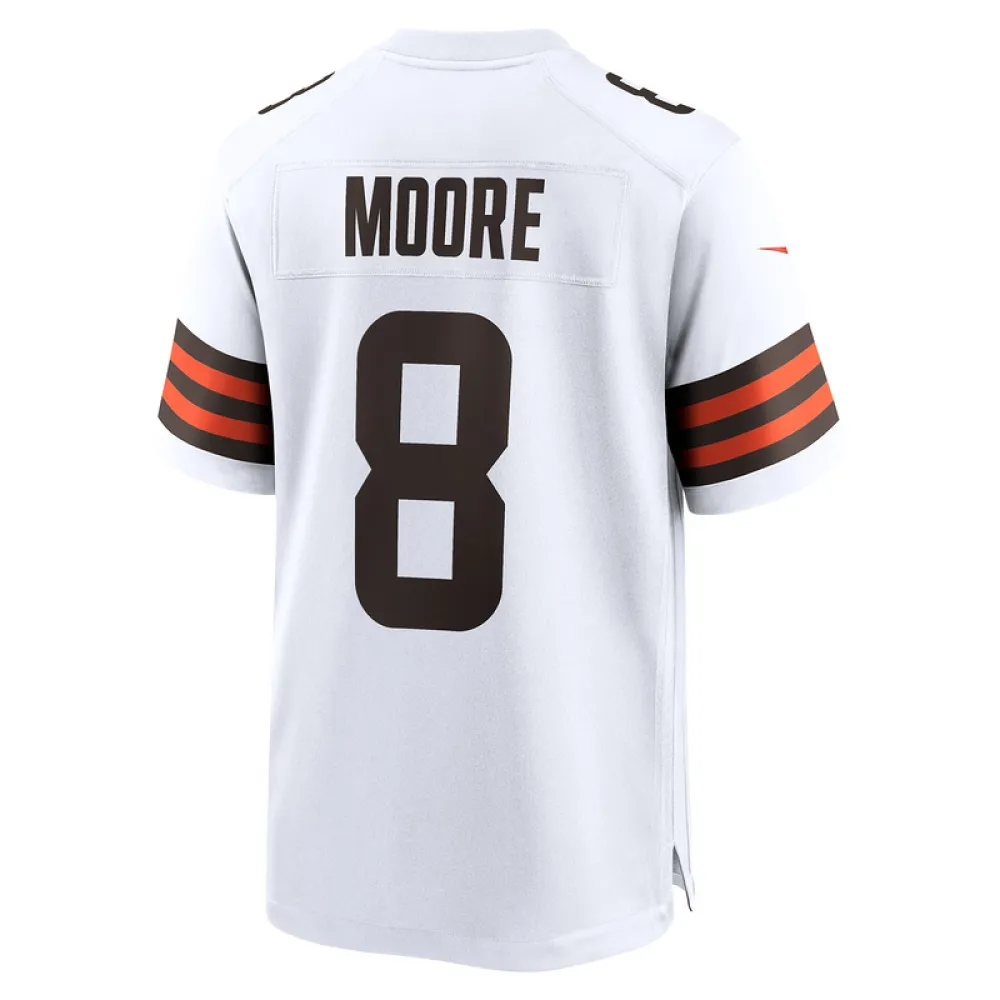 Men's Cleveland Browns Elijah Moore Nike White Team Game Jersey