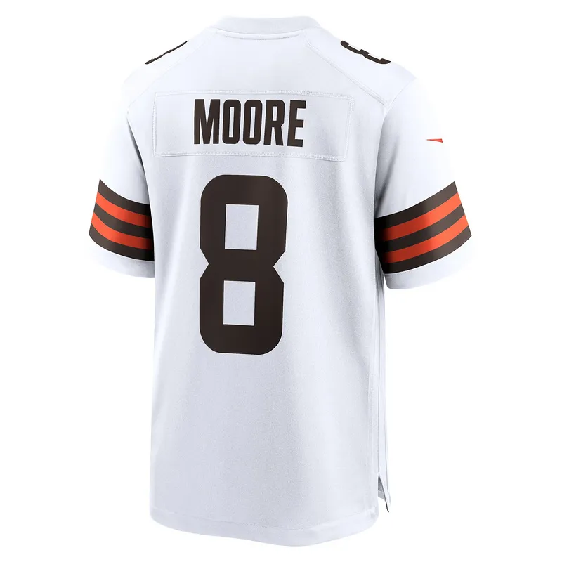 Men's Cleveland Browns Elijah Moore Nike White Team Game Jersey
