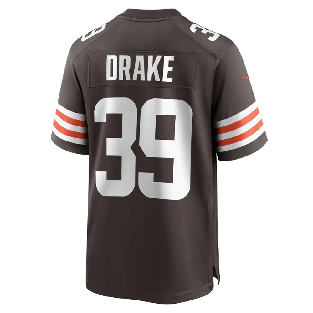 Men's Cleveland Browns Kenyan Drake Nike Brown Game Jersey