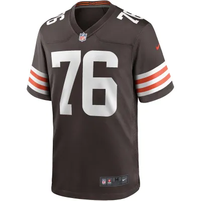 Men's Cleveland Browns Lou Groza Nike Brown Game Retired Player Jersey 01