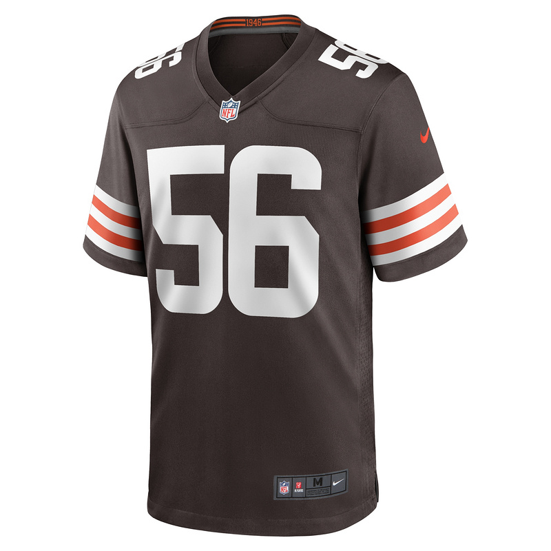 Men's Cleveland Browns Luke Wypler Nike Brown Team Game Jersey