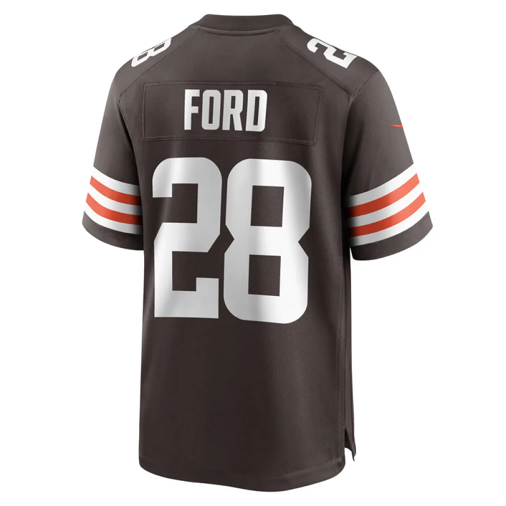 Men's Cleveland Browns Mike Ford Nike Brown Team Game Jersey