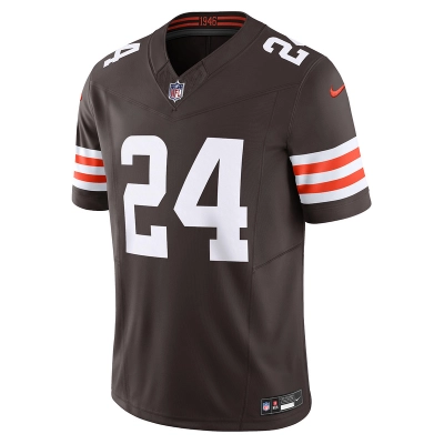 Men's Cleveland Browns Nick Chubb Nike Brown Vapor F.U.S.E. Limited Jersey 01