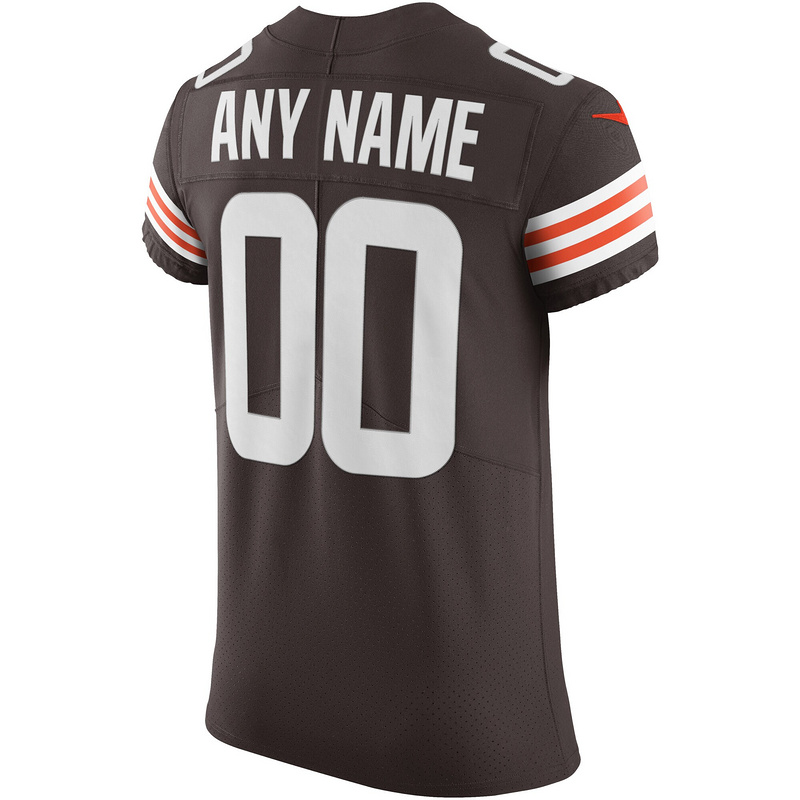 Men's Cleveland Browns Nike Brown Vapor Elite Custom Jersey