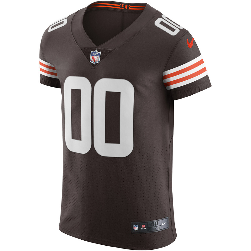 Men's Cleveland Browns Nike Brown Vapor Elite Custom Jersey