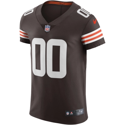 Men's Cleveland Browns Nike Brown Vapor Elite Custom Jersey 01