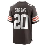 Men's Cleveland Browns Pierre Strong Jr. Nike Brown Team Game Jersey