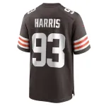 Men's Cleveland Browns Shelby Harris Nike Brown Team Game Jersey