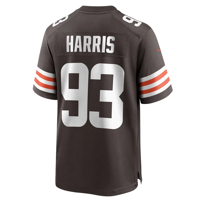 Men's Cleveland Browns Shelby Harris Nike Brown Team Game Jersey