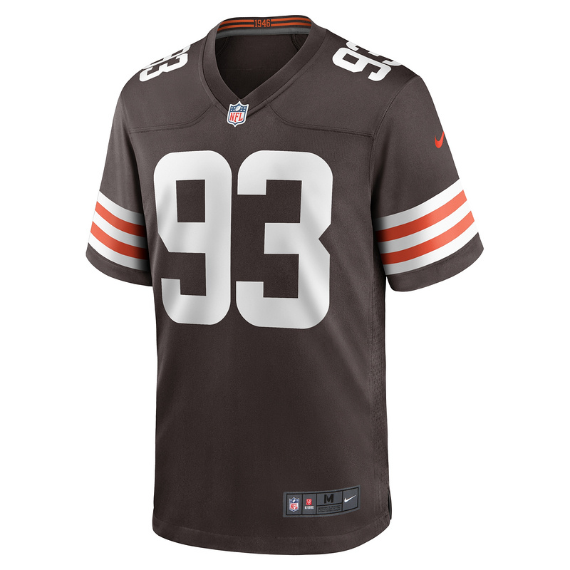 Men's Cleveland Browns Shelby Harris Nike Brown Team Game Jersey