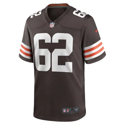 Men's Cleveland Browns Siaki Ika Nike Brown Team Game Jersey 01