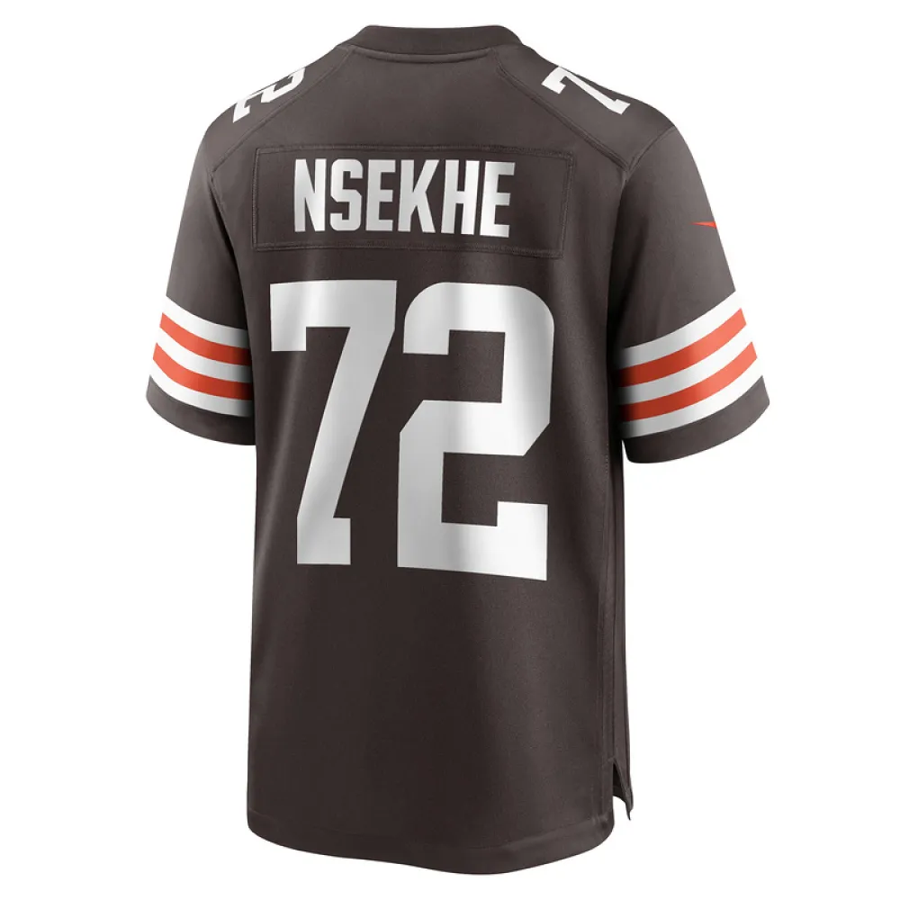 Men's Cleveland Browns Ty Nsekhe Nike Brown Game Jersey
