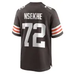 Men's Cleveland Browns Ty Nsekhe Nike Brown Game Jersey