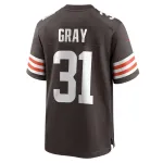 Men's Cleveland Browns Vincent Gray Nike Brown Team Game Jersey