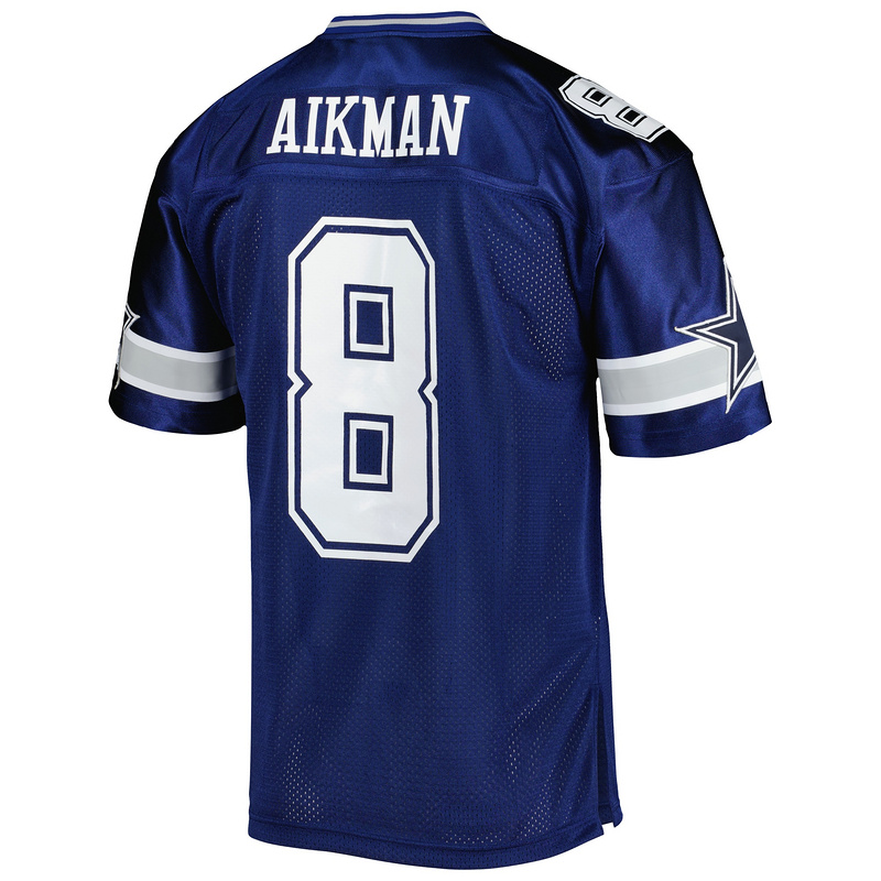 Men's 1996 Troy Aikman Mitchell & Ness Navy Authentic Throwback Retired Player Jersey