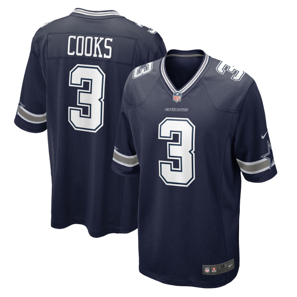 Men's Dallas Cowboys Brandin Cooks Nike Navy Game Jersey
