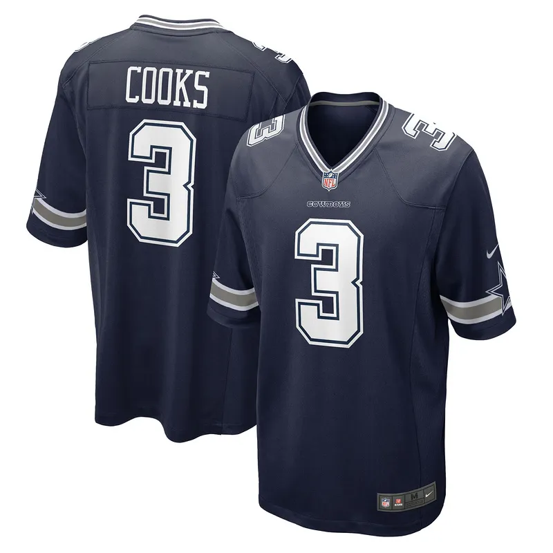 Men's Dallas Cowboys Brandin Cooks Nike Navy Game Jersey