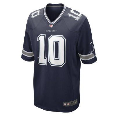 Men's Dallas Cowboys Cooper Rush Nike Navy Game Player Jersey 01