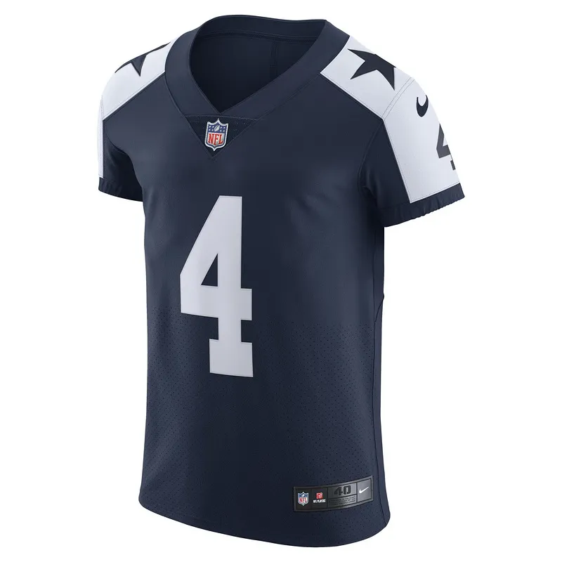 Men's Dallas Cowboys Dak Prescott Nike Navy Alternate Vapor Elite Player Jersey