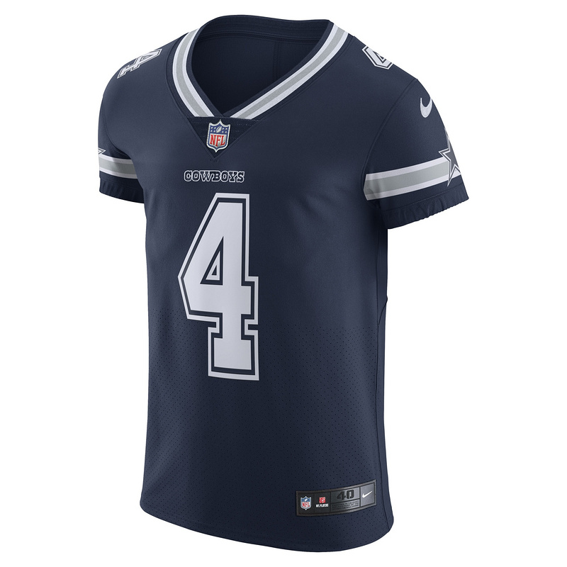 Men's Dallas Cowboys Dak Prescott Nike Navy Vapor Elite Player Team Jersey