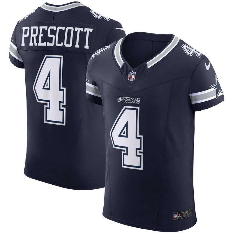 Men's Dallas Cowboys Dak Prescott Nike Navy Vapor F.U.S.E. Elite Jersey