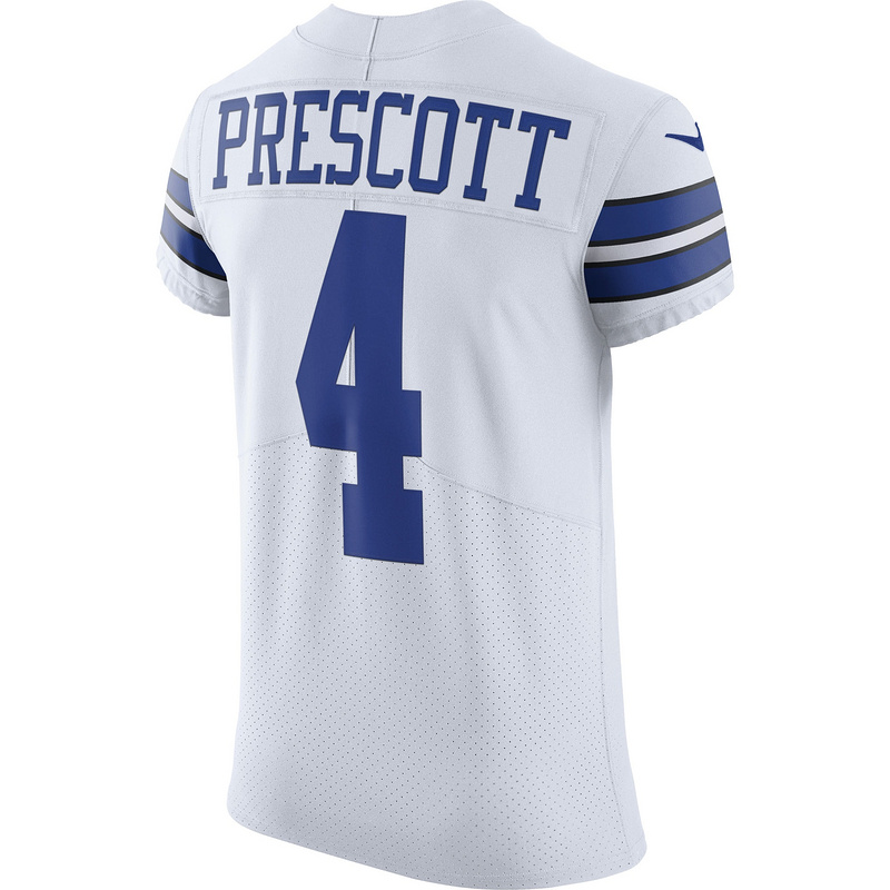 Men's Dallas Cowboys Dak Prescott Nike White Vapor Elite Player Jersey