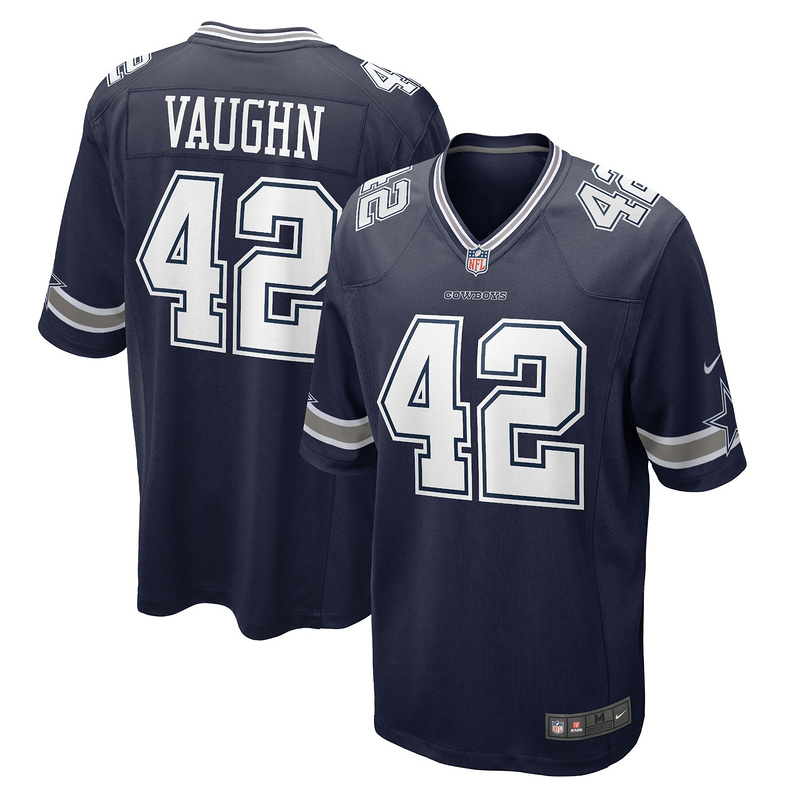 Men's Dallas Cowboys Deuce Vaughn Nike Navy Game Jersey