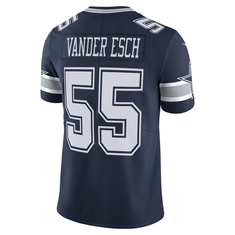 Men's Dallas Cowboys Leighton Vander Esch Nike Navy 60th Anniversary Limited Jersey