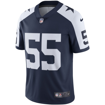 Men's Dallas Cowboys Leighton Vander Esch Nike Navy Alternate Vapor Limited Jersey 01