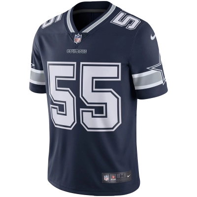 Men's Dallas Cowboys Leighton Vander Esch Nike Navy Vapor Limited Jersey 01
