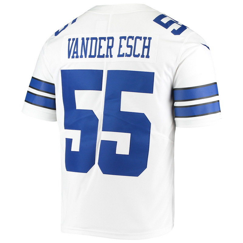 Men's Dallas Cowboys Leighton Vander Esch Nike White 60th Anniversary Limited Jersey