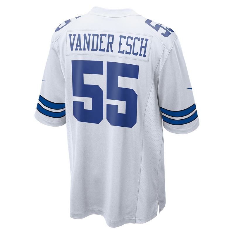 Men's Dallas Cowboys Leighton Vander Esch Nike White Team Game Jersey