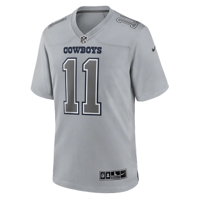 Men's Dallas Cowboys Micah Parsons Nike Gray Atmosphere Fashion Game Jersey 01