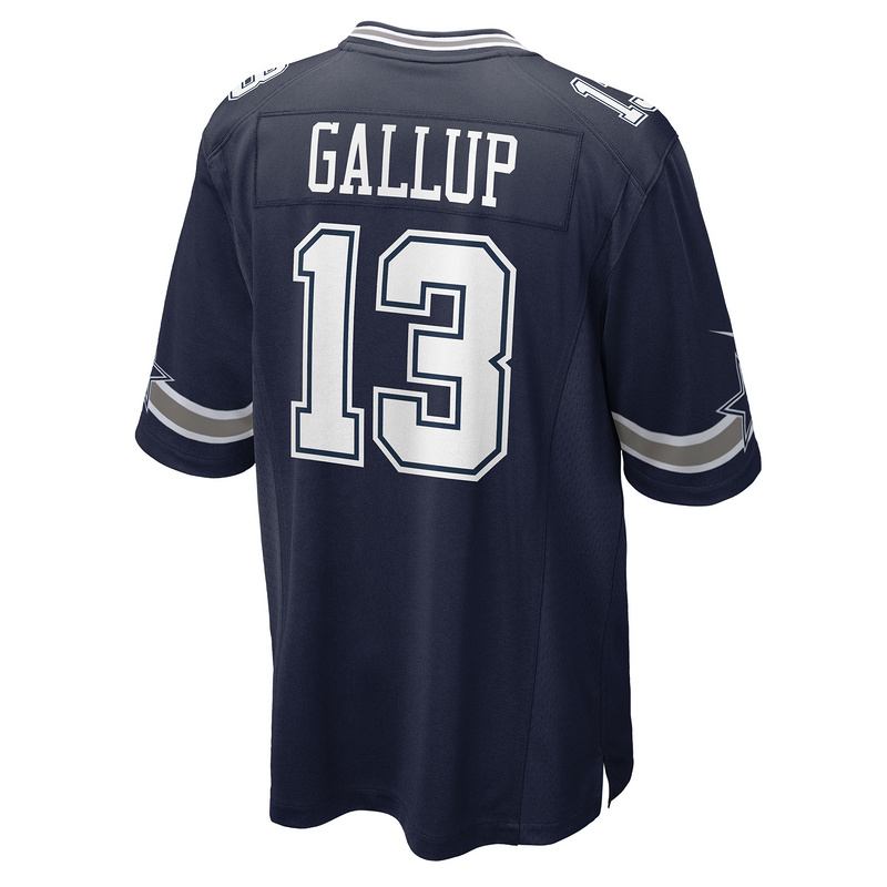 Men's Dallas Cowboys Michael Gallup Nike Navy Game Jersey