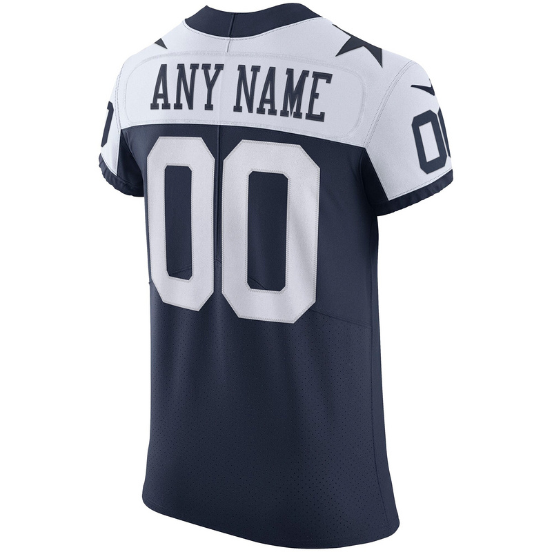Men's Dallas Cowboys Nike Navy Alternate Vapor Elite Custom Jersey