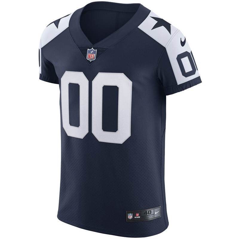 Men's Dallas Cowboys Nike Navy Alternate Vapor Elite Custom Jersey