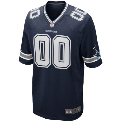 Men's Dallas Cowboys Nike Navy Custom Game Jersey 01