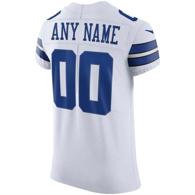 Men's Dallas Cowboys Nike White Vapor Elite Custom Jersey