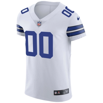 Men's Dallas Cowboys Nike White Vapor Untouchable Custom Elite Jersey 01