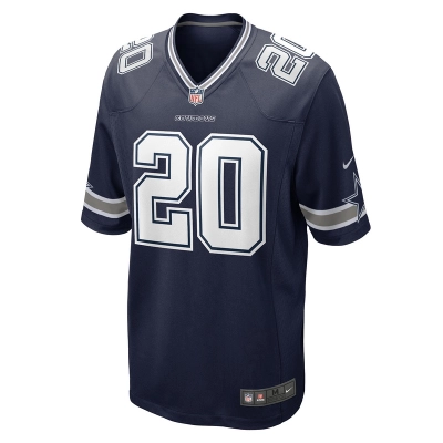 Men's Dallas Cowboys Tony Pollard Nike Navy Game Player Jersey 01